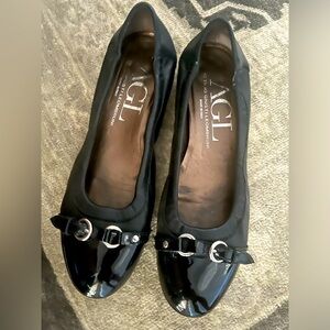 AGL MONIKA CAP TOE BALLET FLAT- PATTON TOE.